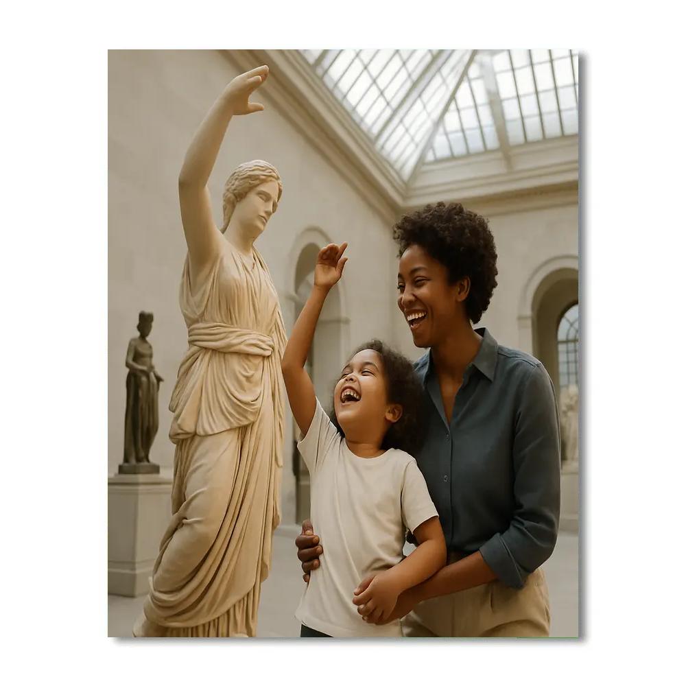 Museum Sculpture Mimic Paint by numbers art