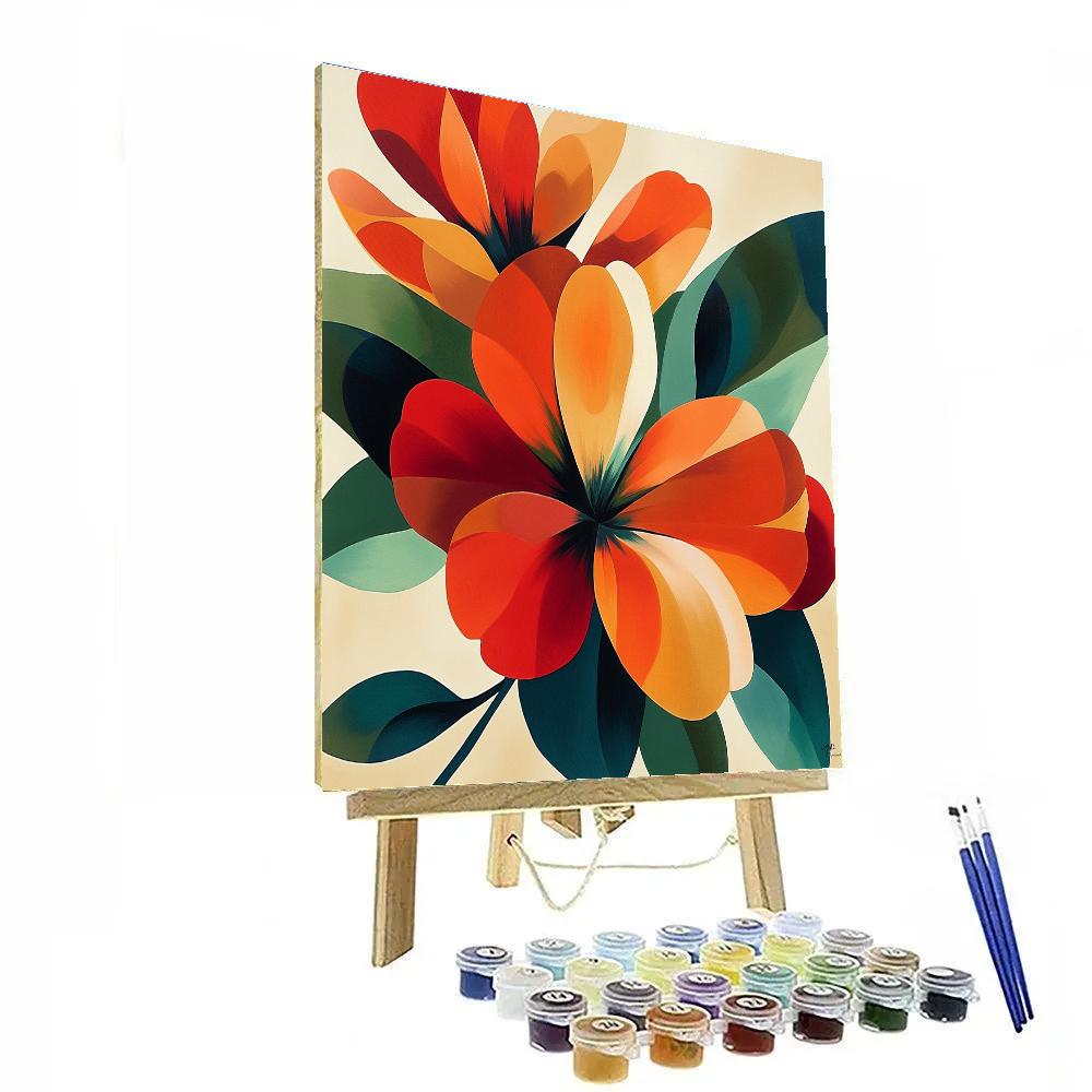 Georgia OKeeffe Inspired Desert Flowers Numbered painting kits