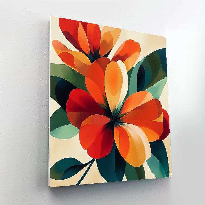 Georgia OKeeffe Inspired Desert Flowers Numbered painting kits