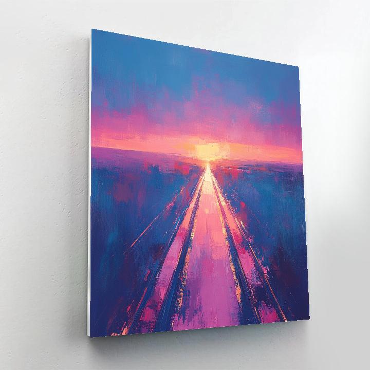 Edgar Degas Inspired Railway Of Light painting number kit