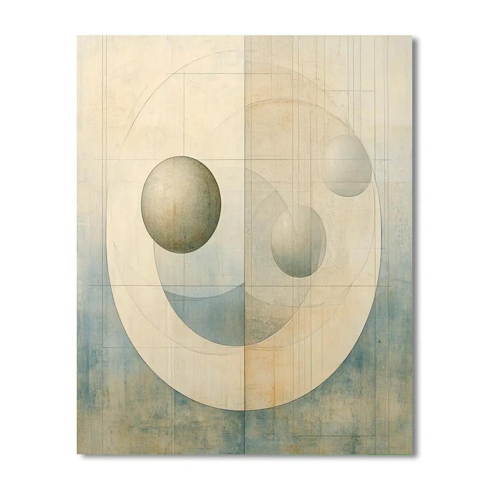 Leonardo Da Vinci Inspired Celestial Geometry Painting by numbers kit