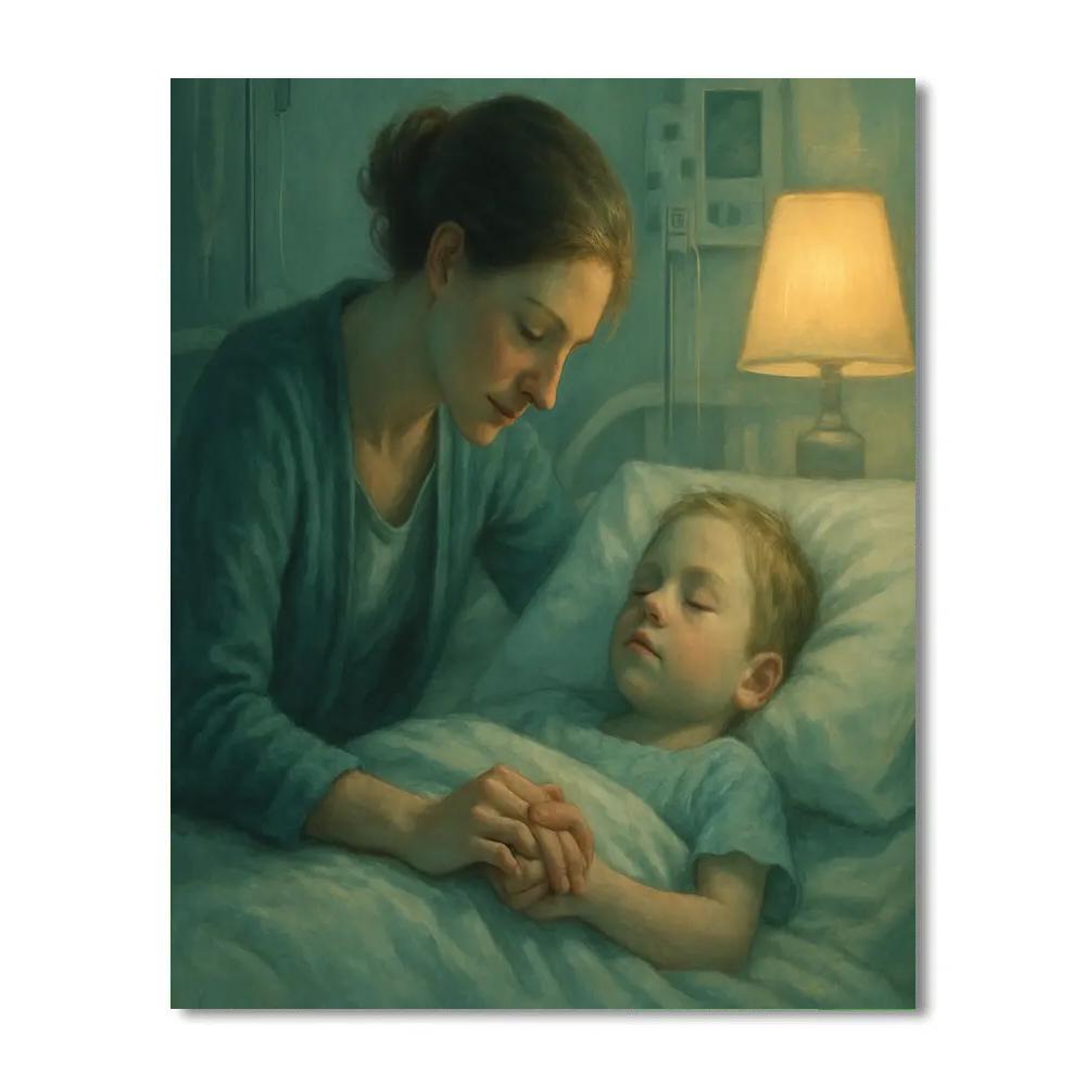 Hospital Bedtime Comfort painting number kit
