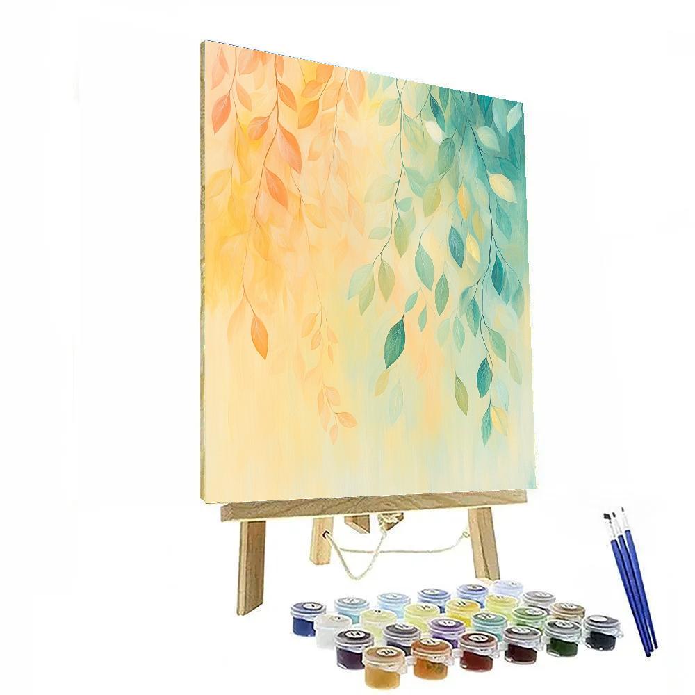 Edgar Degas Inspired Orchard Of Falling Notes Paint by numbers kits