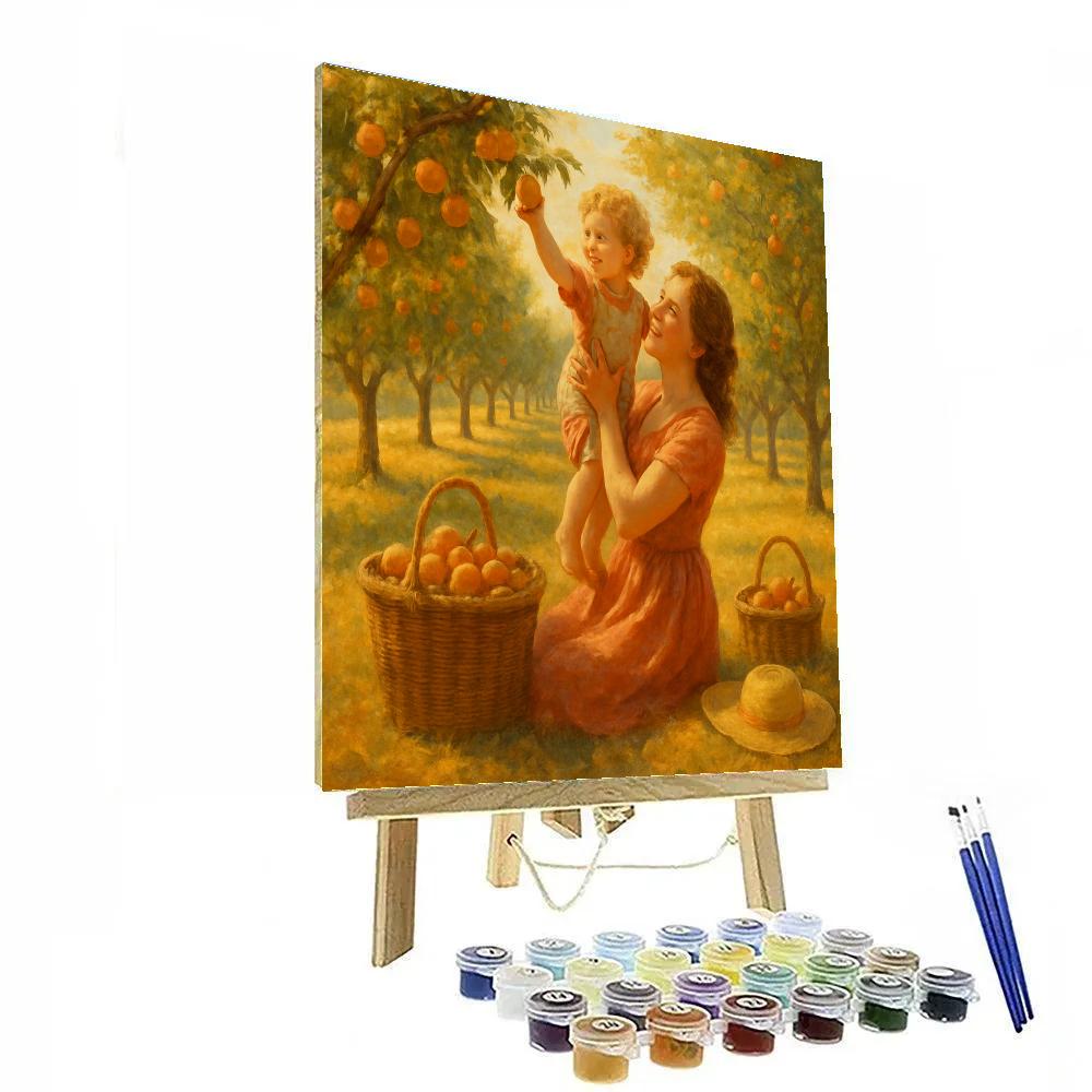 Fruit Picking Orchard Day paint by numbers