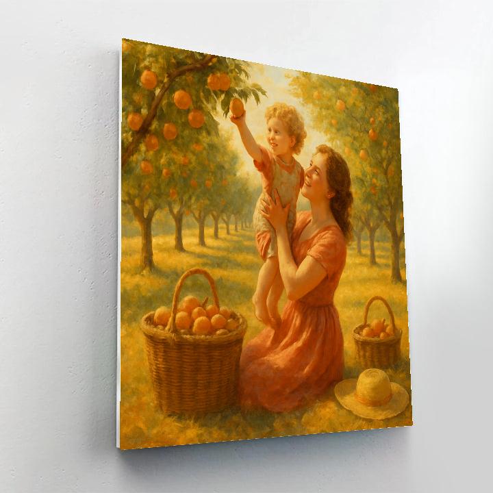 Fruit Picking Orchard Day paint by numbers
