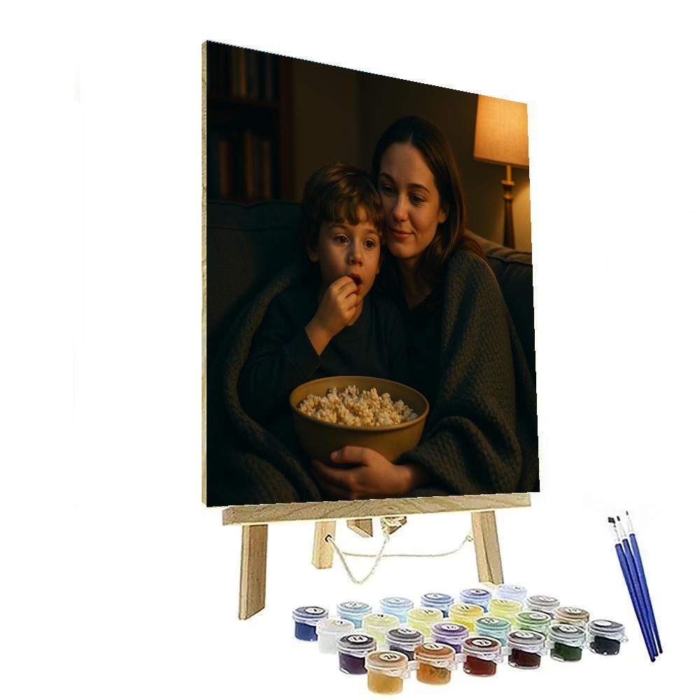 Movie Night Blanket Share Paint by numbers kits