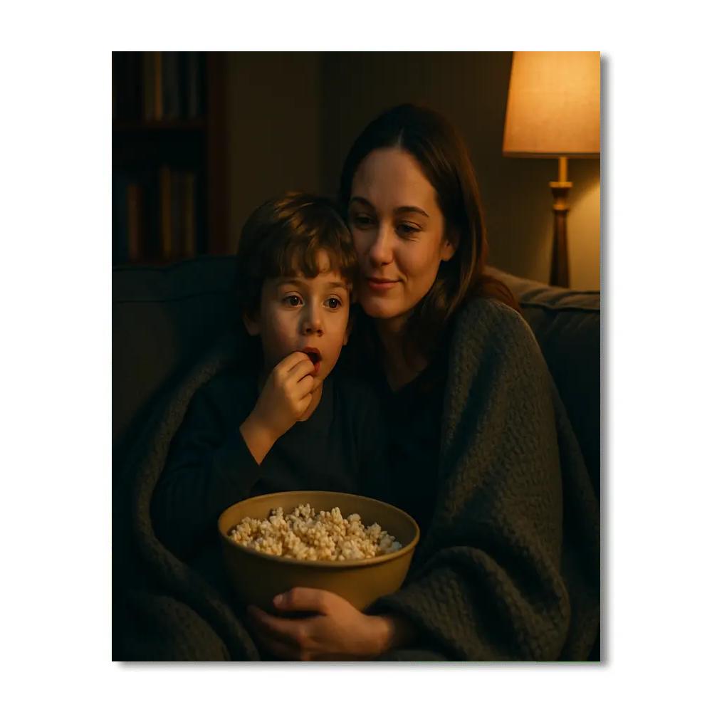Movie Night Blanket Share Paint by numbers kits