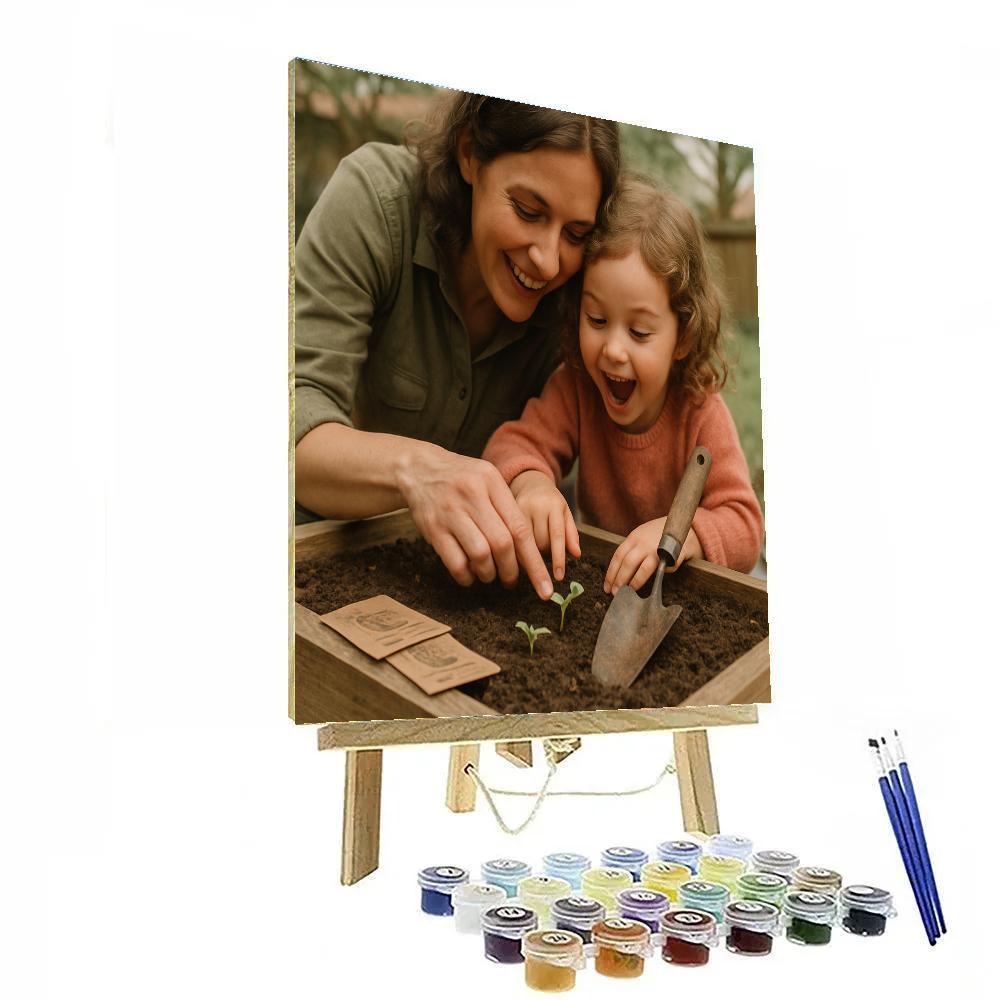 Gardening Sprout Lesson Paint by numbers art