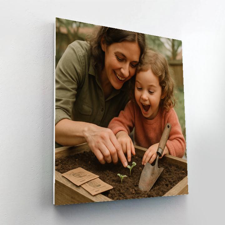 Gardening Sprout Lesson Paint by numbers art