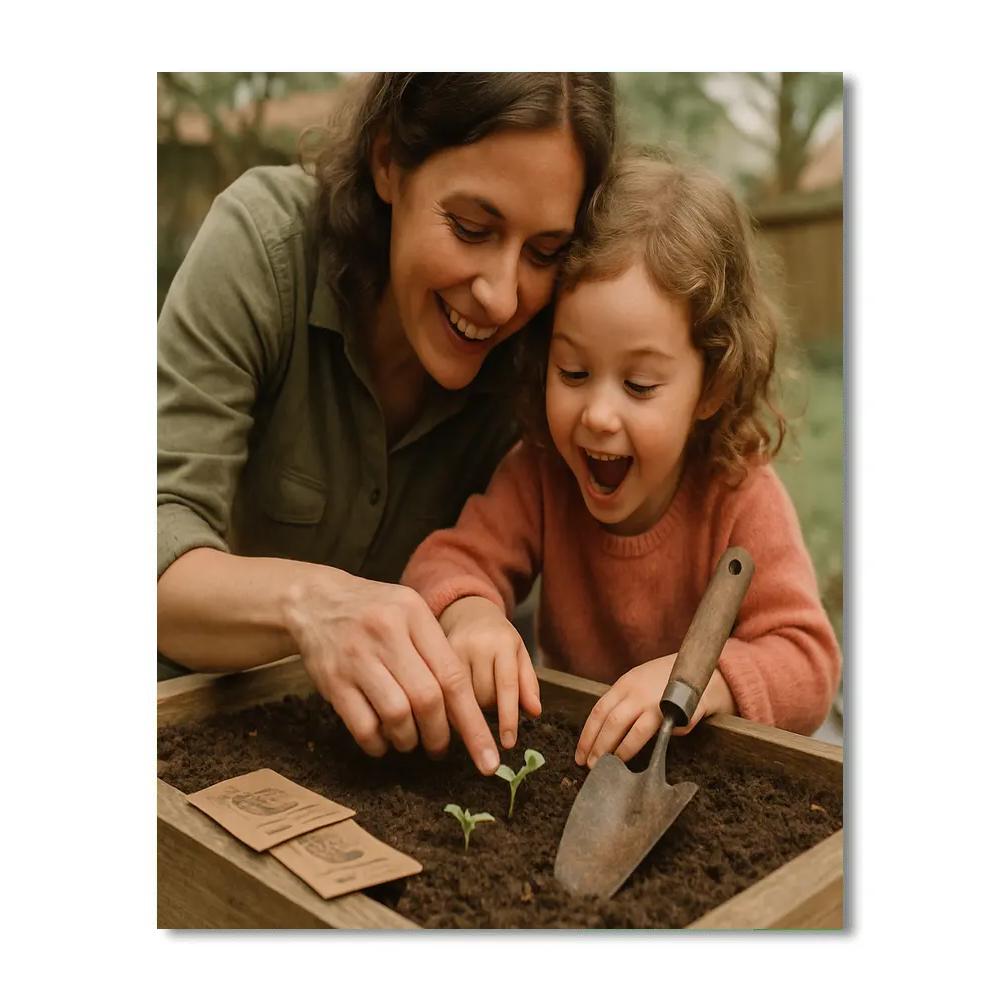 Gardening Sprout Lesson Paint by numbers art