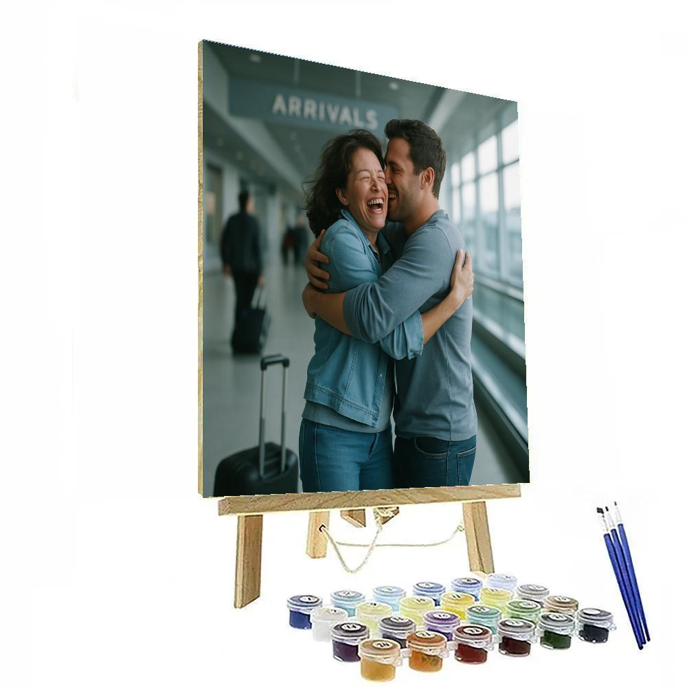 Airport Gate Reunion paint by numbers