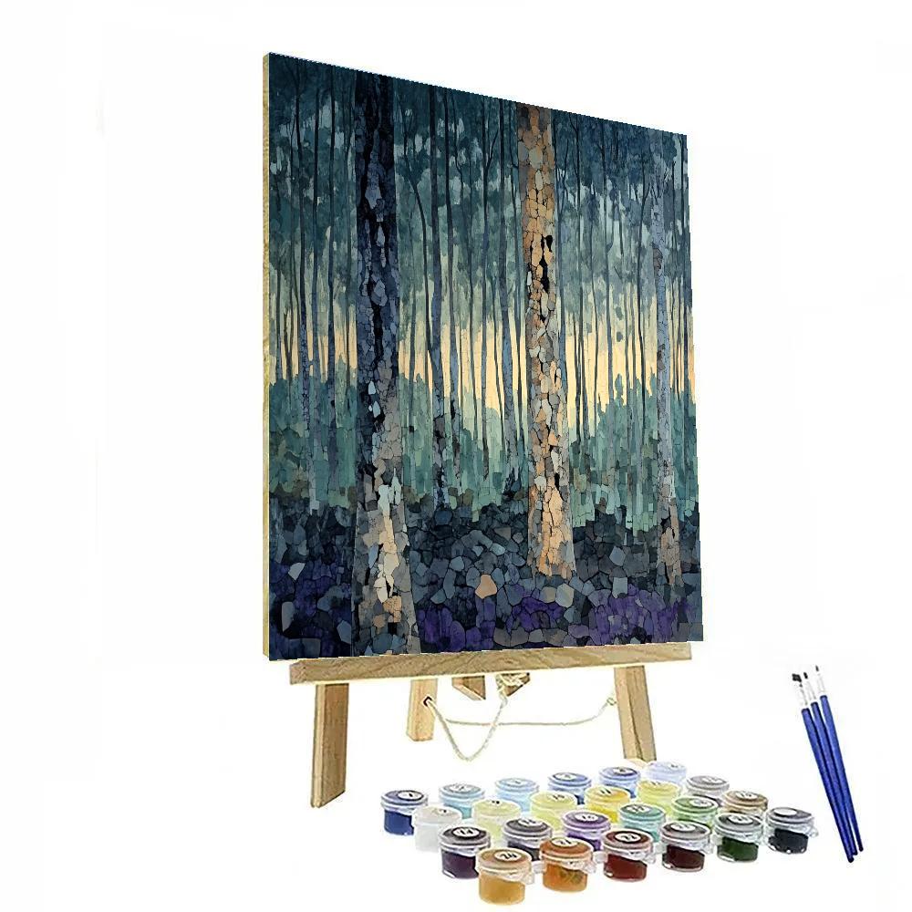 Max Ernst Inspired Surreal Forest Paint by numbers art