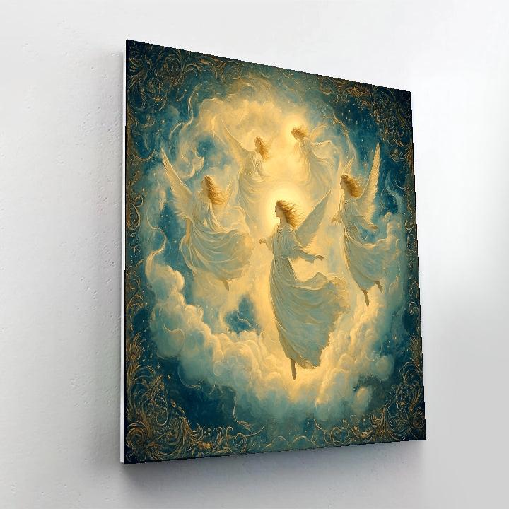 William Blake Inspired Angelic Vision Paint by numbers kits