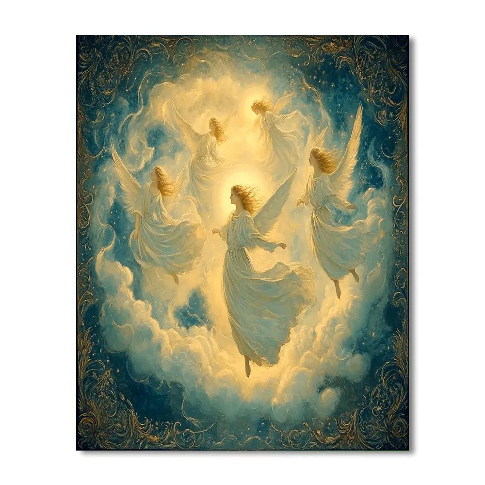 William Blake Inspired Angelic Vision Paint by numbers kits