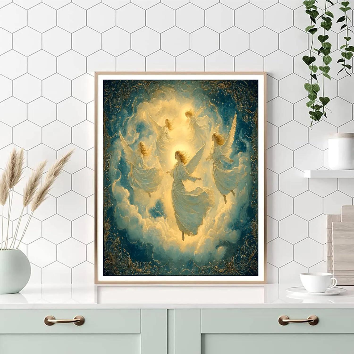 William Blake Inspired Angelic Vision Paint by numbers kits