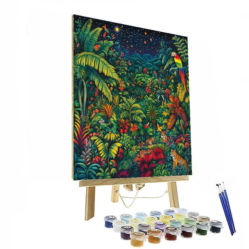 Henri Rousseau Inspired Jungle Dream Paint by numbers kits