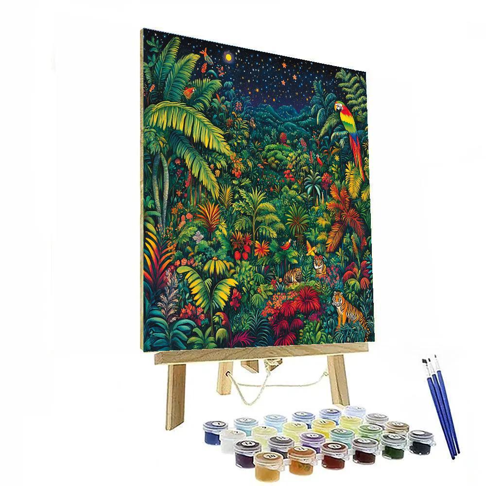 Henri Rousseau Inspired Jungle Dream Paint by numbers kits