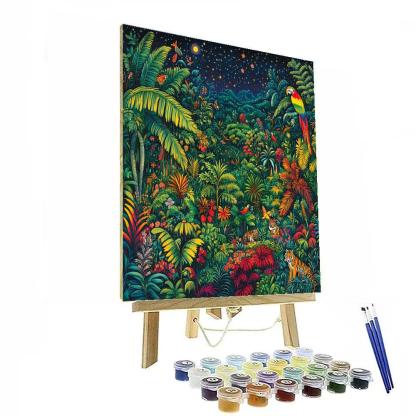 Henri Rousseau Inspired Jungle Dream Paint by numbers kits