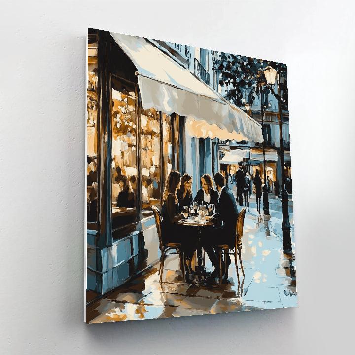 John Singer Sargent Inspired Elegant Cafe Painting by numbers kit