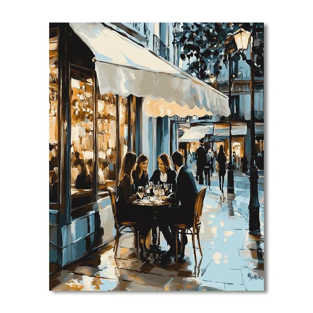 John Singer Sargent Inspired Elegant Cafe Painting by numbers kit