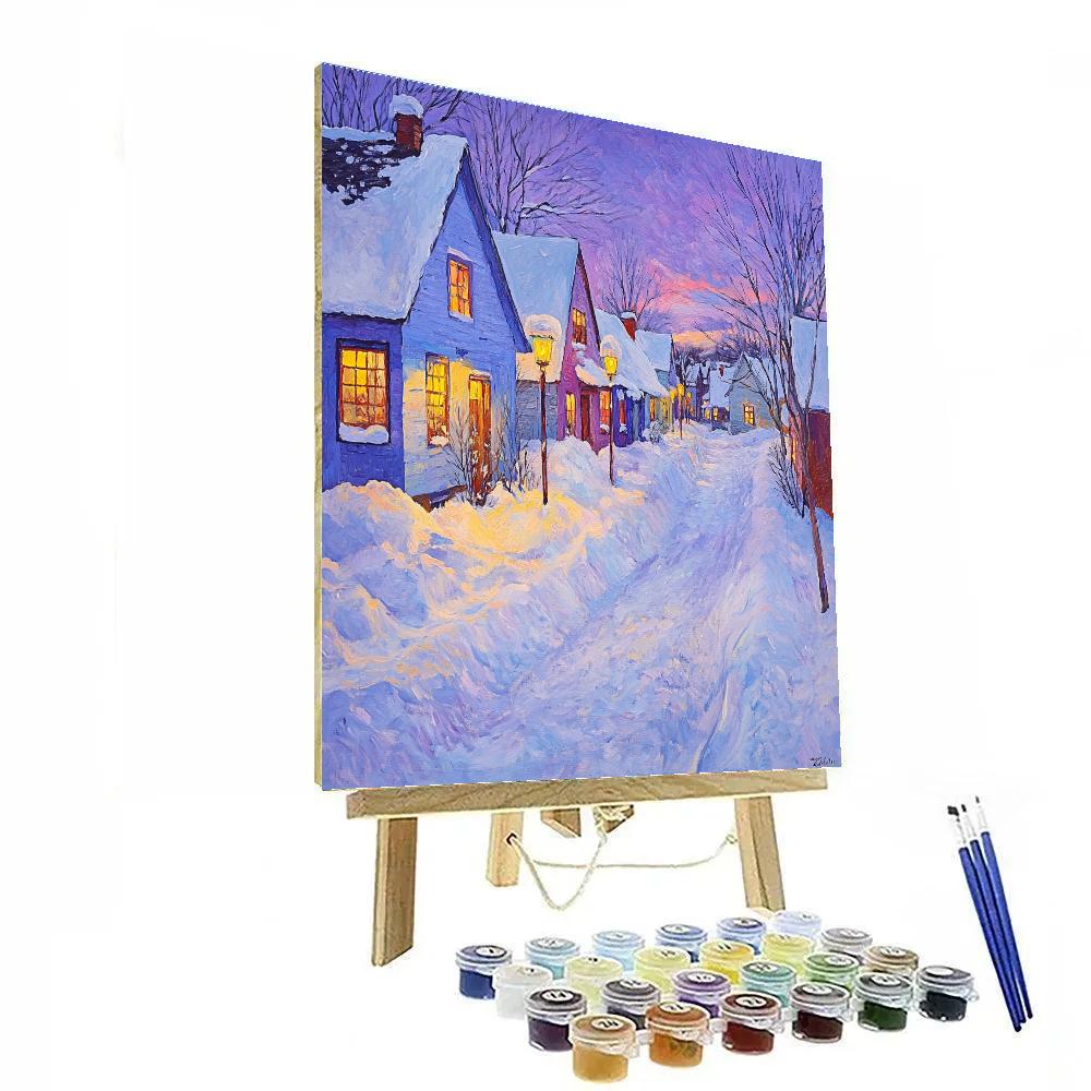 Marianne Von Werefkin Inspired Winter Evening DIY paint by numbers