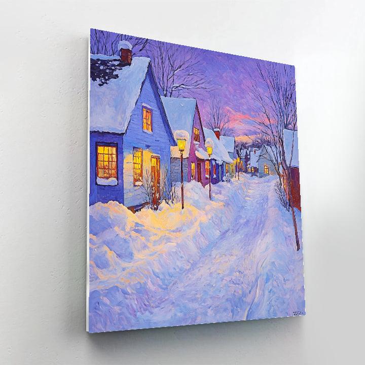 Marianne Von Werefkin Inspired Winter Evening DIY paint by numbers