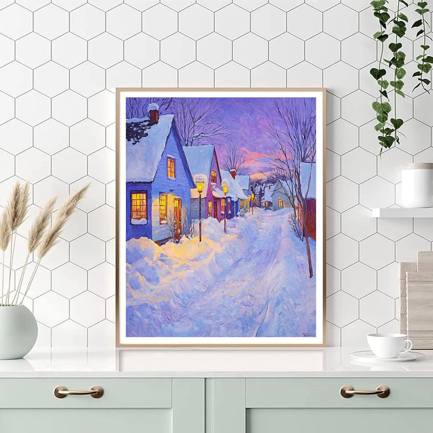 Marianne Von Werefkin Inspired Winter Evening DIY paint by numbers
