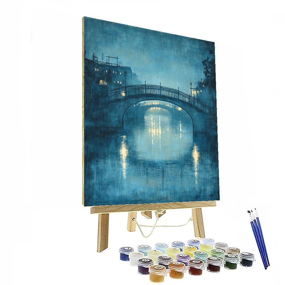 James McNeill Whistler Inspired Evening Bridge Painting by numbers kit