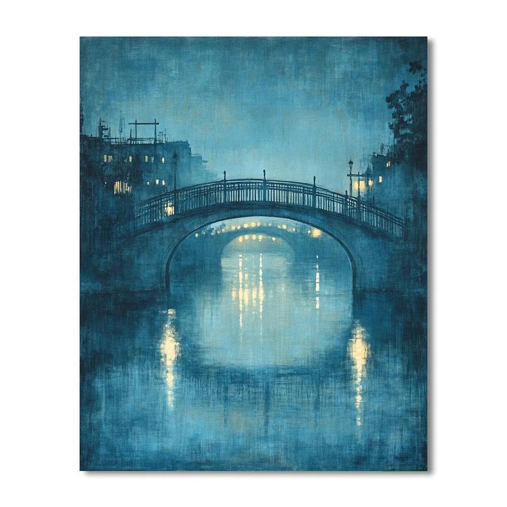 James McNeill Whistler Inspired Evening Bridge Painting by numbers kit