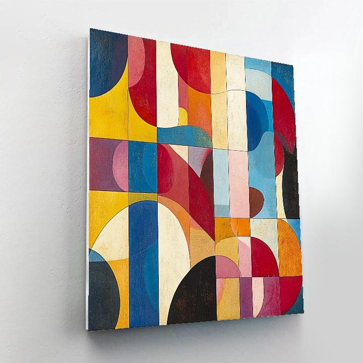 Paul Klee Inspired Colorful Pattern Painting by numbers kit