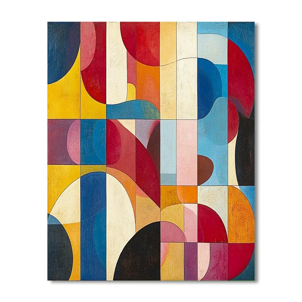 Paul Klee Inspired Colorful Pattern Painting by numbers kit