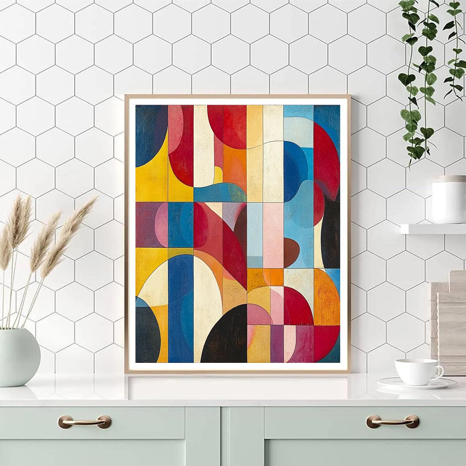Paul Klee Inspired Colorful Pattern Painting by numbers kit