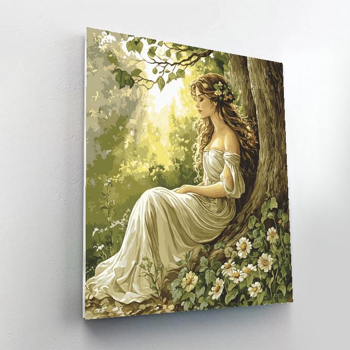 John Everett Millais Inspired Forest Nymph Paint by numbers art