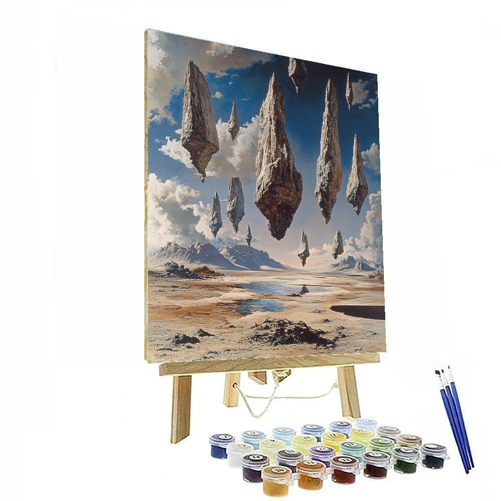 Salvador Dali Inspired Floating Islands painting number kit