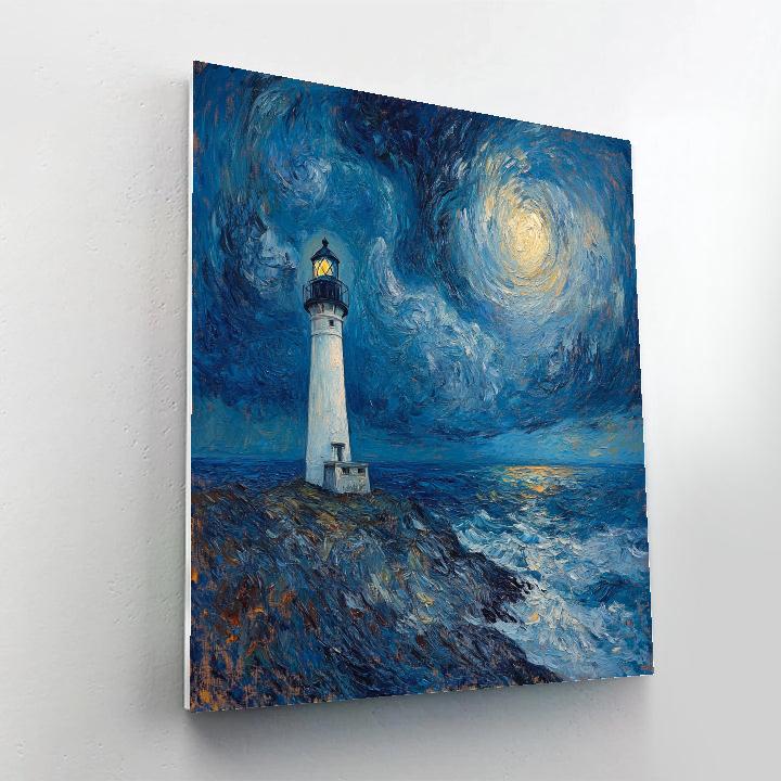 Edvard Munch Inspired Lonely Lighthouse Paint by numbers kits