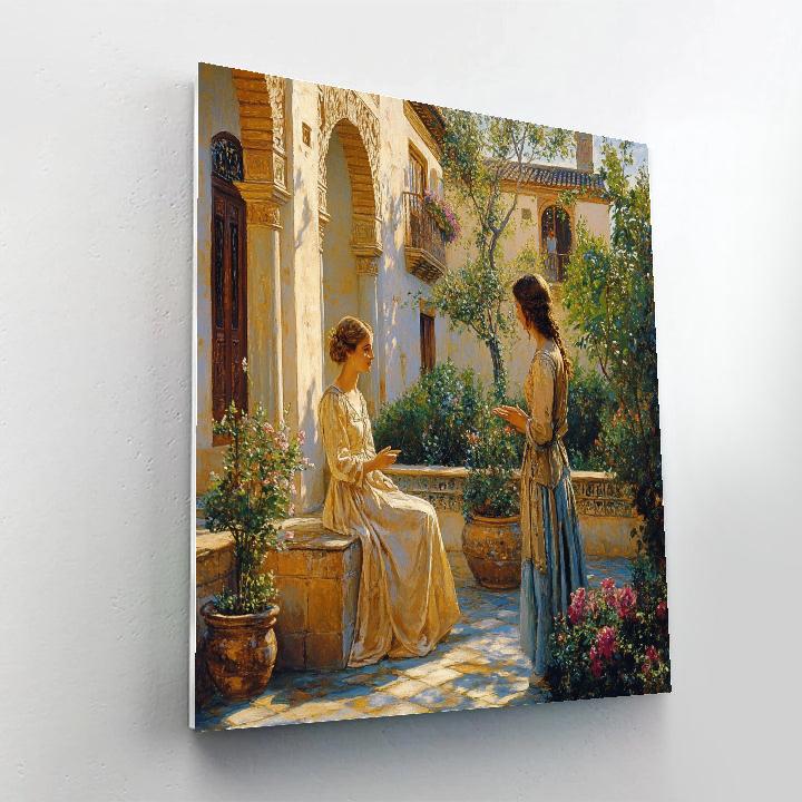 Raphael Inspired Classical Gathering Number painting