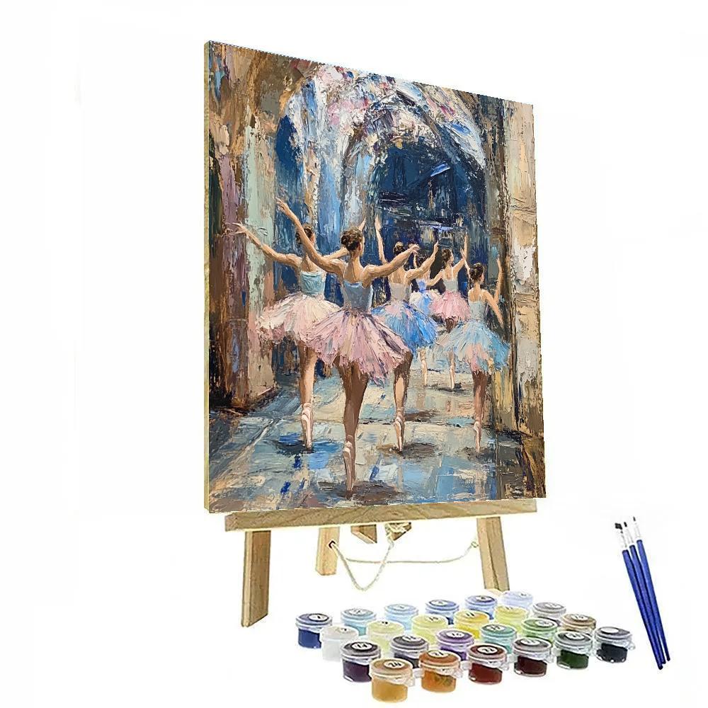 Edgar Degas Inspired Ballet Poses Paint by numbers art