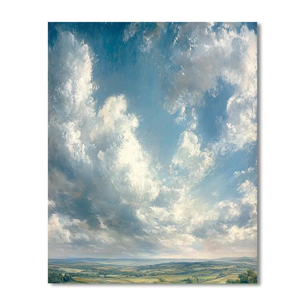 John Constable Inspired Cloudscape Paint by numbers kits