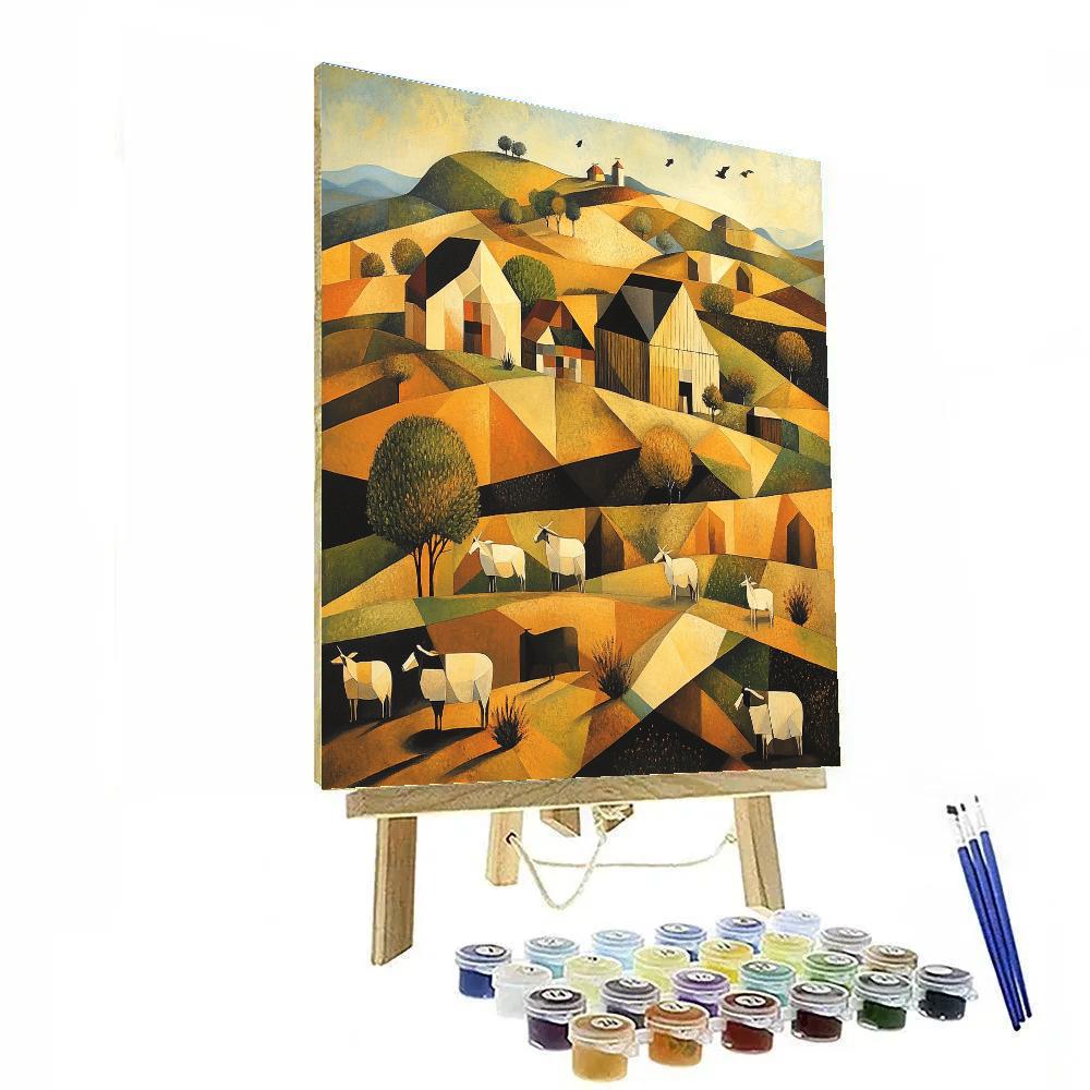 Picasso Inspired Cubist Animal Farm Paint by numbers kits