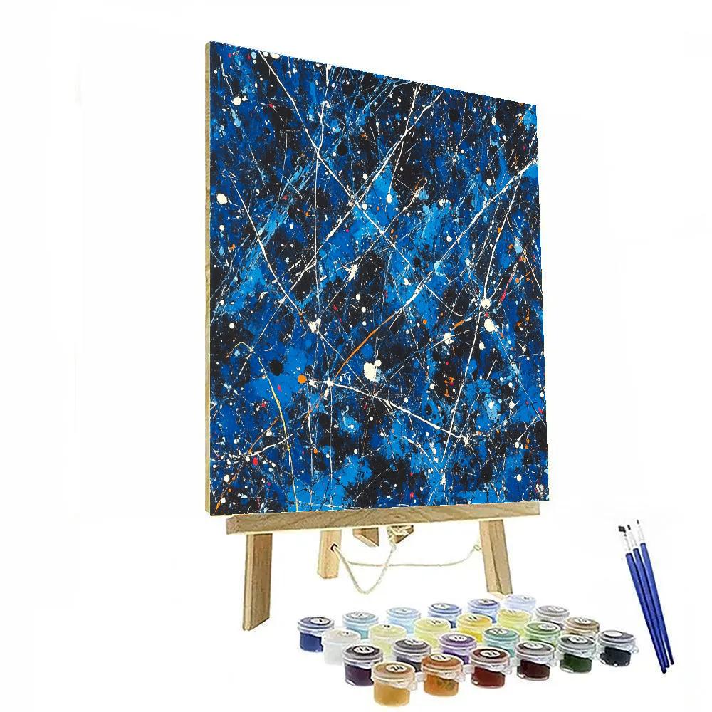 Jackson Pollock Inspired Rhythm Of Motion paint by color