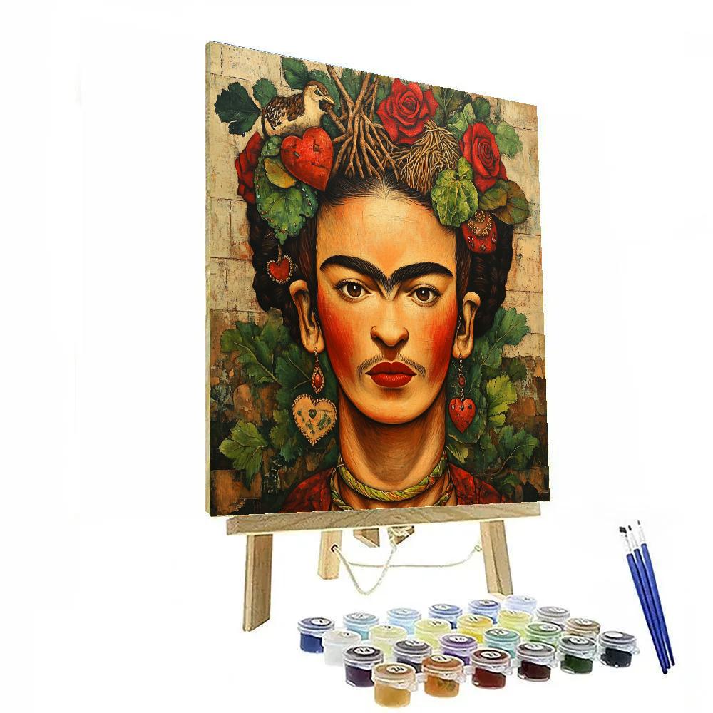 Frida Kahlo Inspired Cultural Strength painting number kit