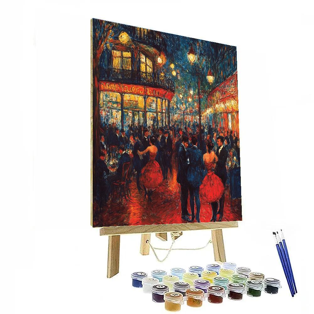 Henri Toulouse-Lautrec Inspired Parisian Cabaret paint by number