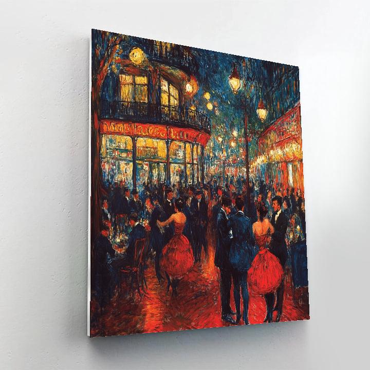 Henri Toulouse-Lautrec Inspired Parisian Cabaret paint by number