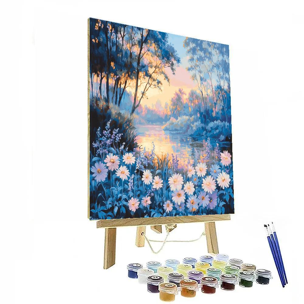 Monet Inspired Twilight Garden Painting by numbers kit