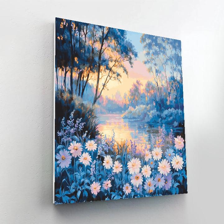 Monet Inspired Twilight Garden Painting by numbers kit