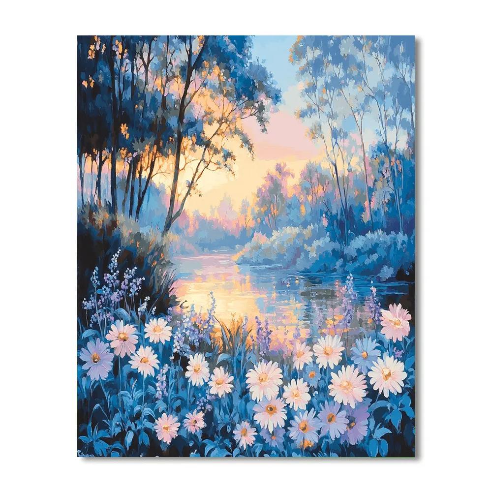 Monet Inspired Twilight Garden Painting by numbers kit