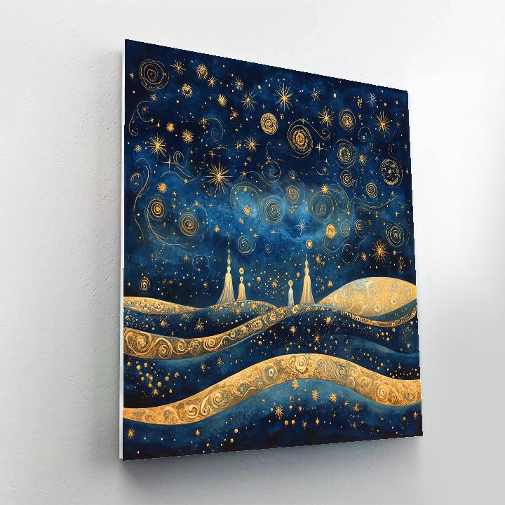 Klimt Inspired Celestial Dreams Numbered painting kits