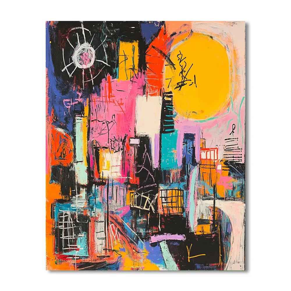 Basquiat Inspired Urban Symbolism Paint by numbers kits