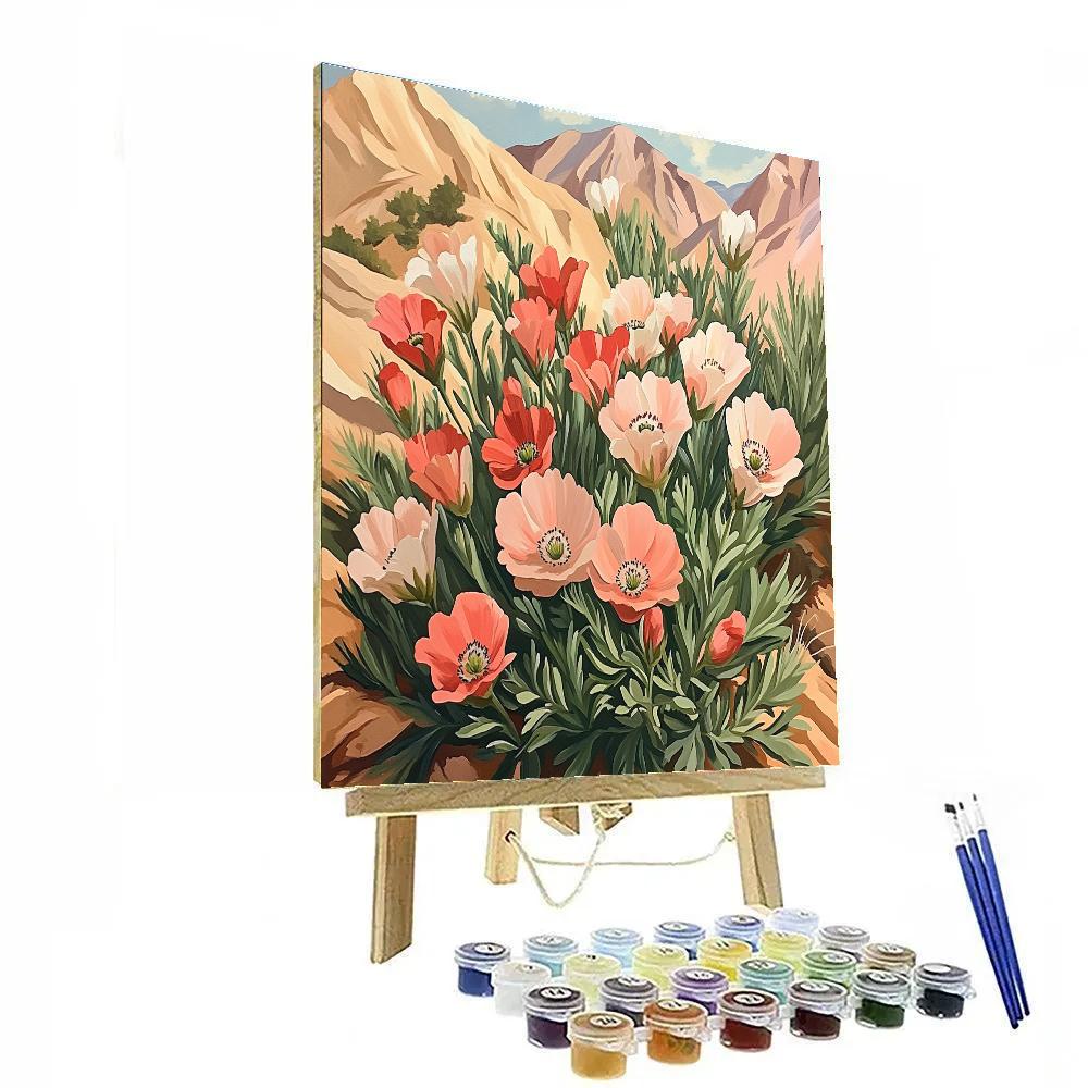 OKeeffe Inspired Desert Blooms Painting by numbers kit