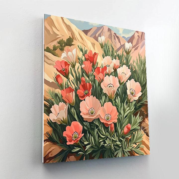 OKeeffe Inspired Desert Blooms Painting by numbers kit